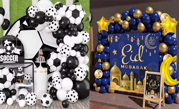 Wir können Ballonketten individuell gestalten