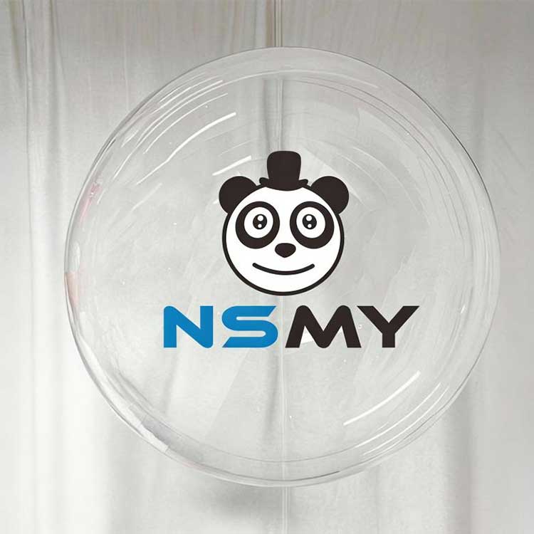 48 Zoll runde, durchsichtige Bobo-Luftballons