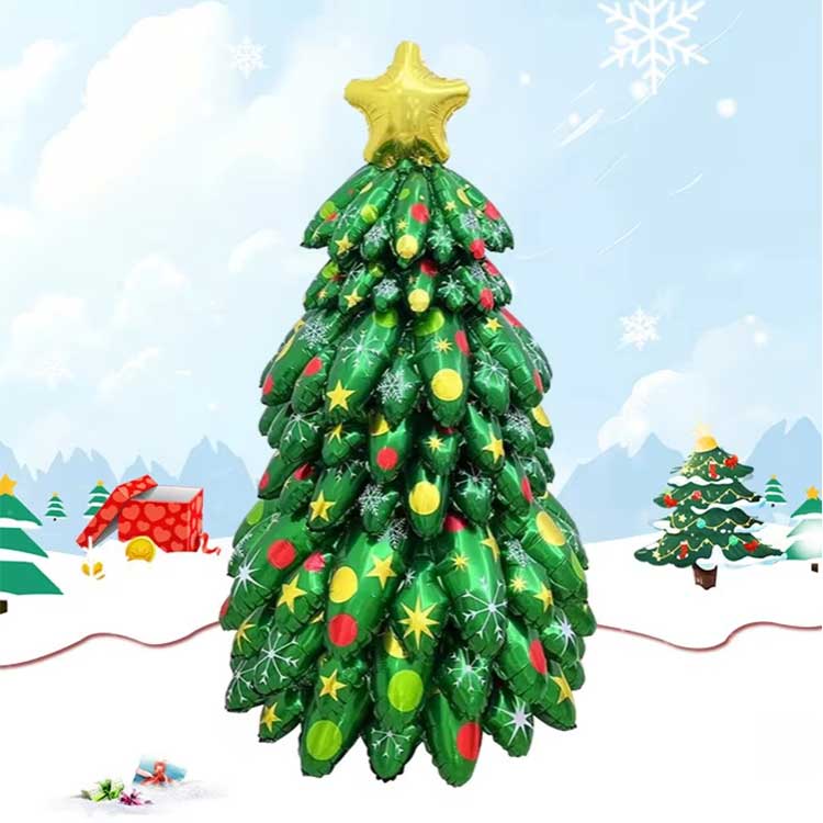 Weihnachtsbaum-Folienballon zum Aufstellen