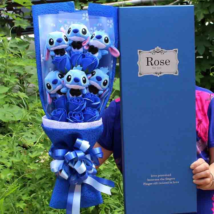 Netter Stich -Cartoon -Bouquet