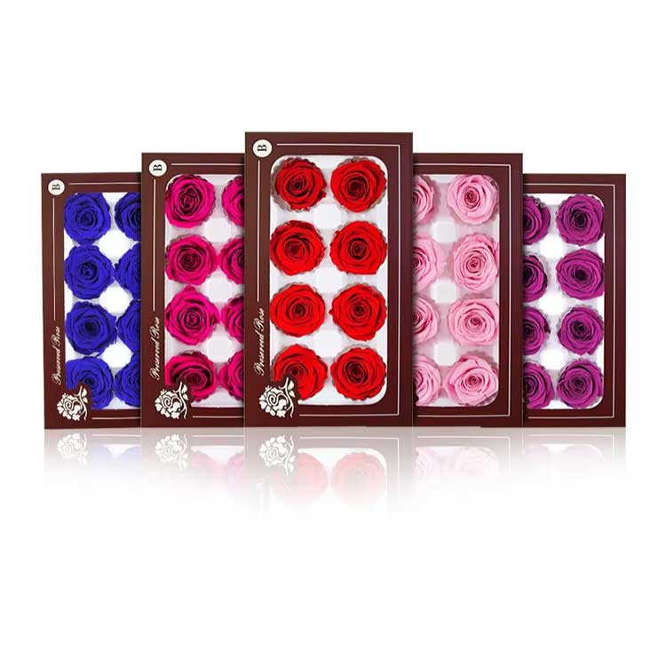 Ewige Blume 8 Blumen Rose Geschenkbox