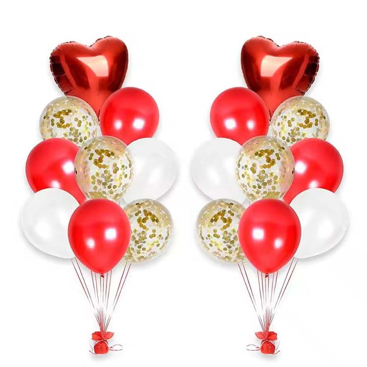Folien-Pailletten-Luftballons-Set
