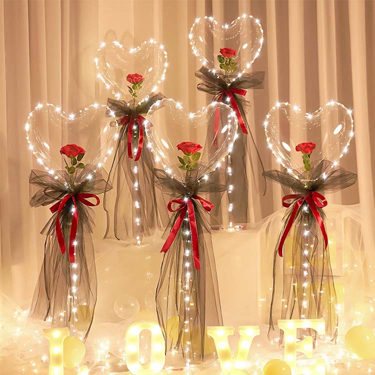 Herzförmiges Bobo Rose -Set