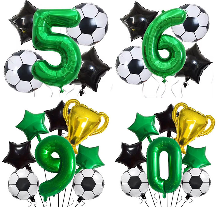 Green Digital Football Party Decor Set China