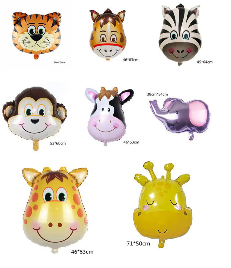 animal head foil balloons supplier