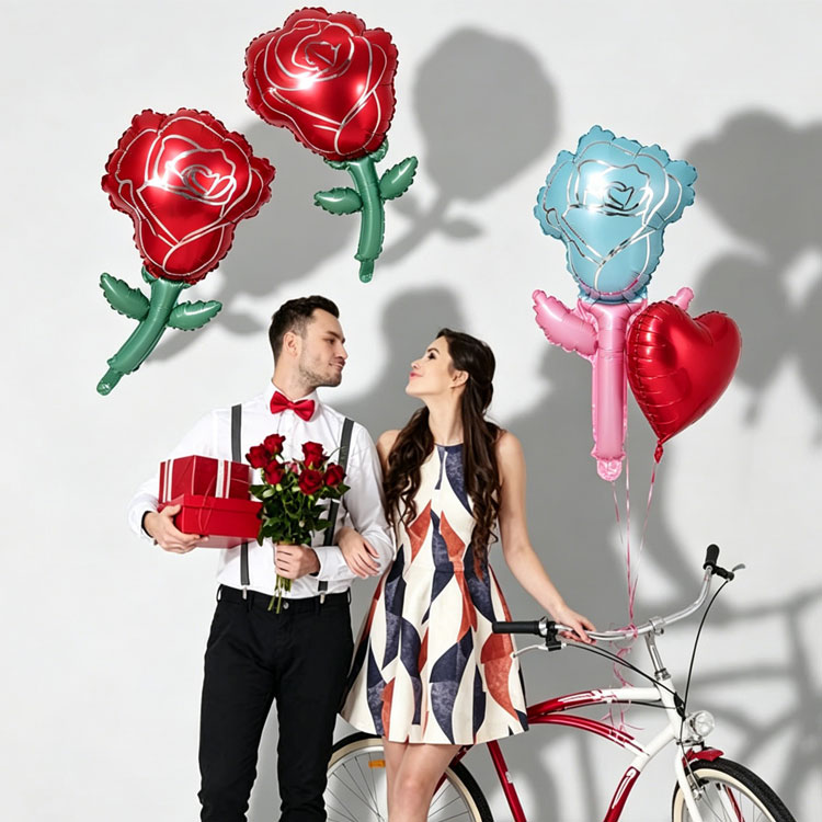 Rosen-Folienballon zum Muttertag