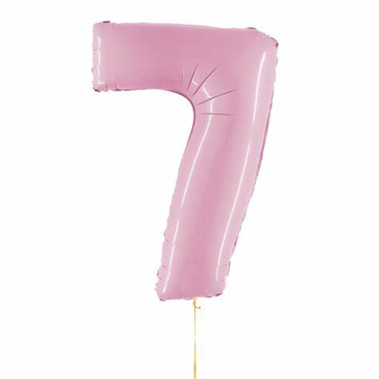 Pastellrosa Zahlenballons