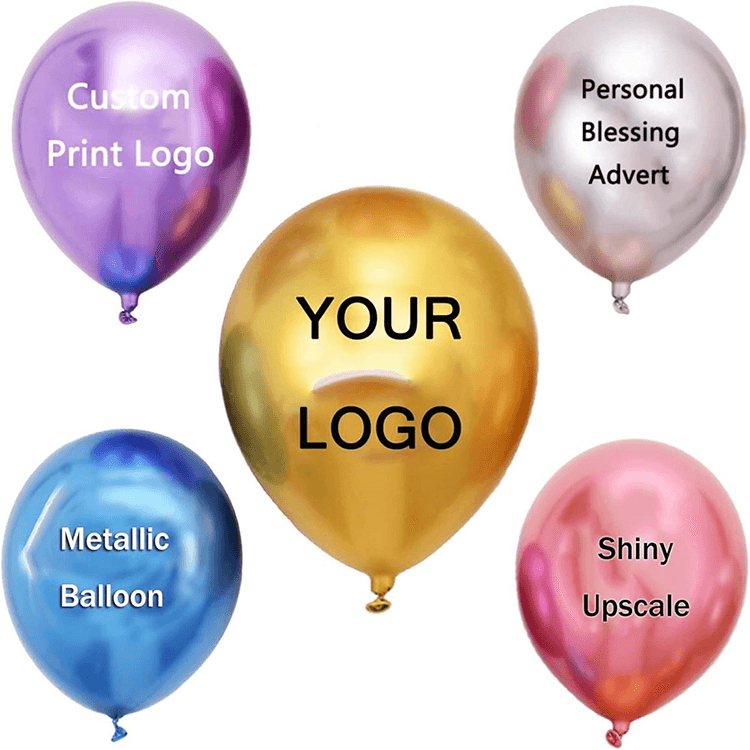 Gedruckter Metall -Latexballon