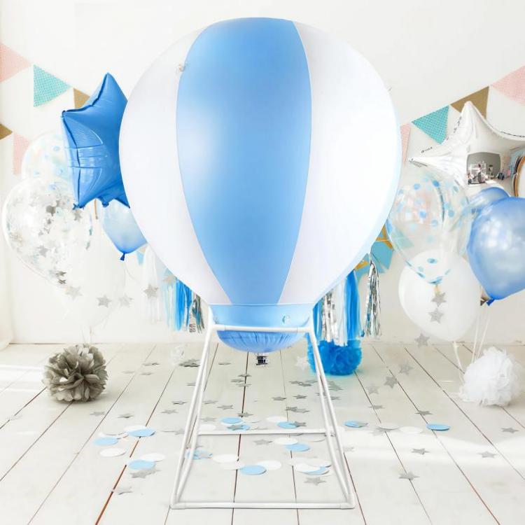 Wiederverwendbarer aufblasbarer halber Heißluftballon