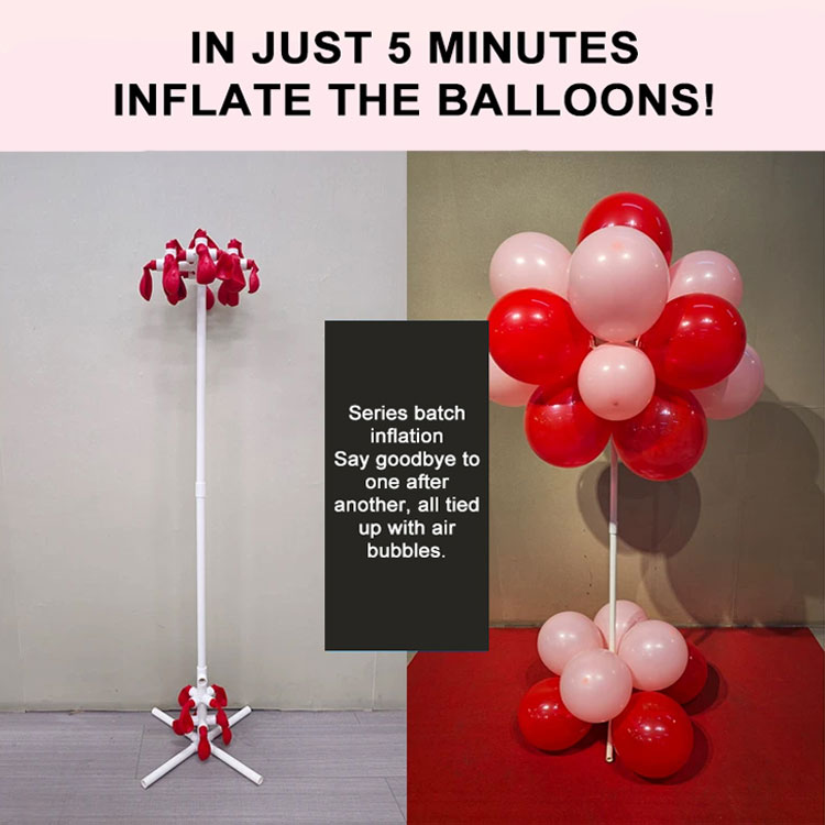 Selbstaufblasender Ballonbogen, kleine Säule