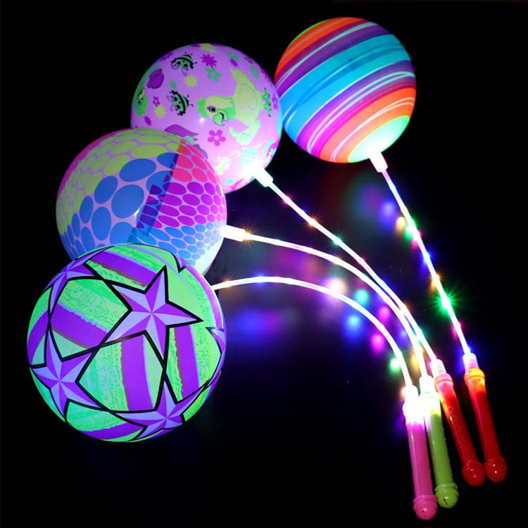 String -Hüpfbälle mit LED -Lichtern